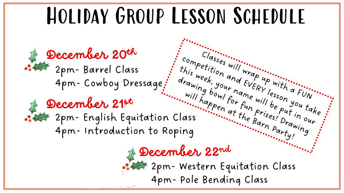 Holiday Group Lesson